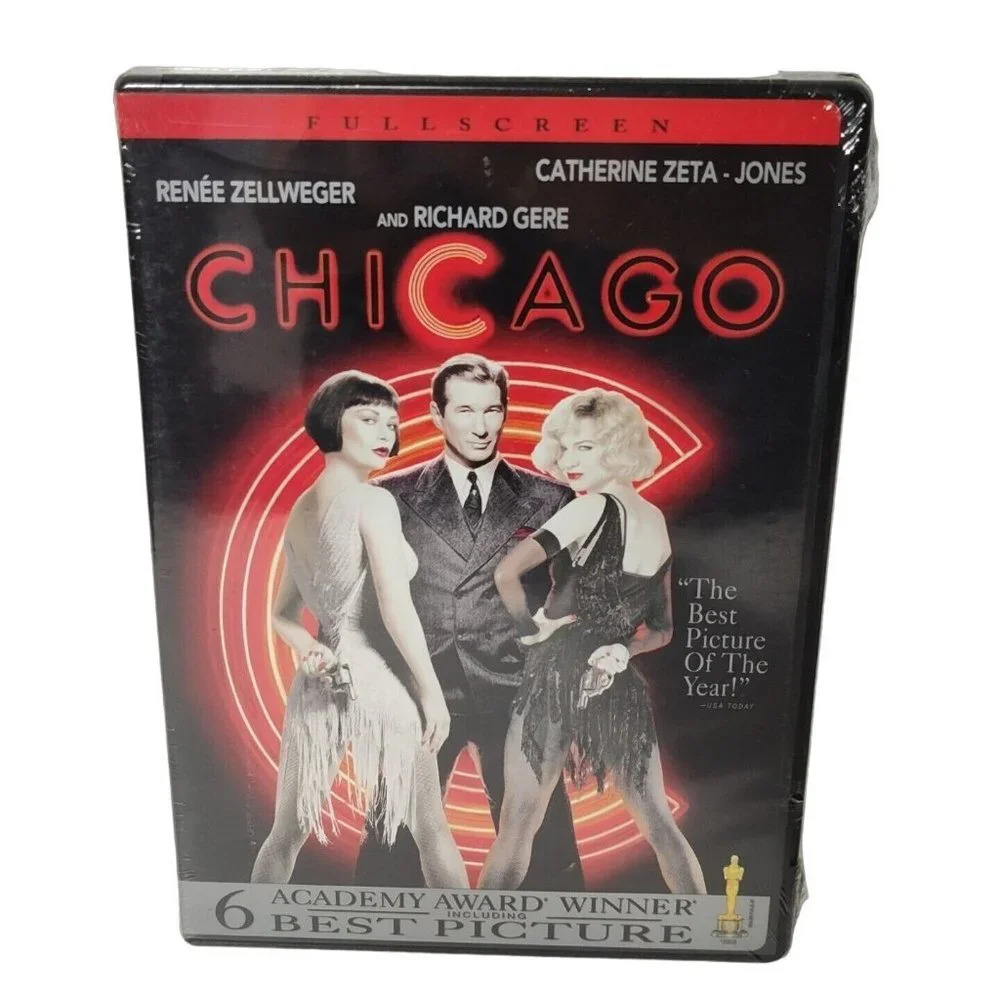 Chicago DVD Movie Richard Gere, Catherine Zeta Jones, Renee Zellweger NEW